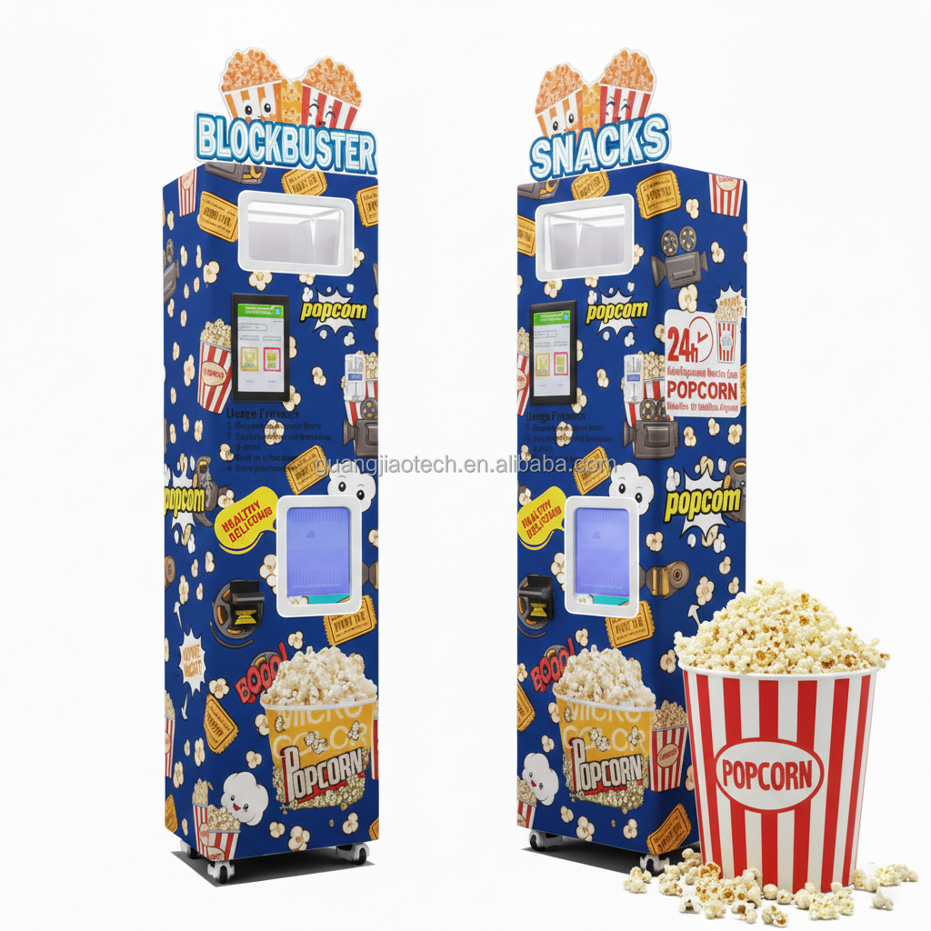 Popcorn Vending Machine - CE Commercial Snack Food Popcorn Vending