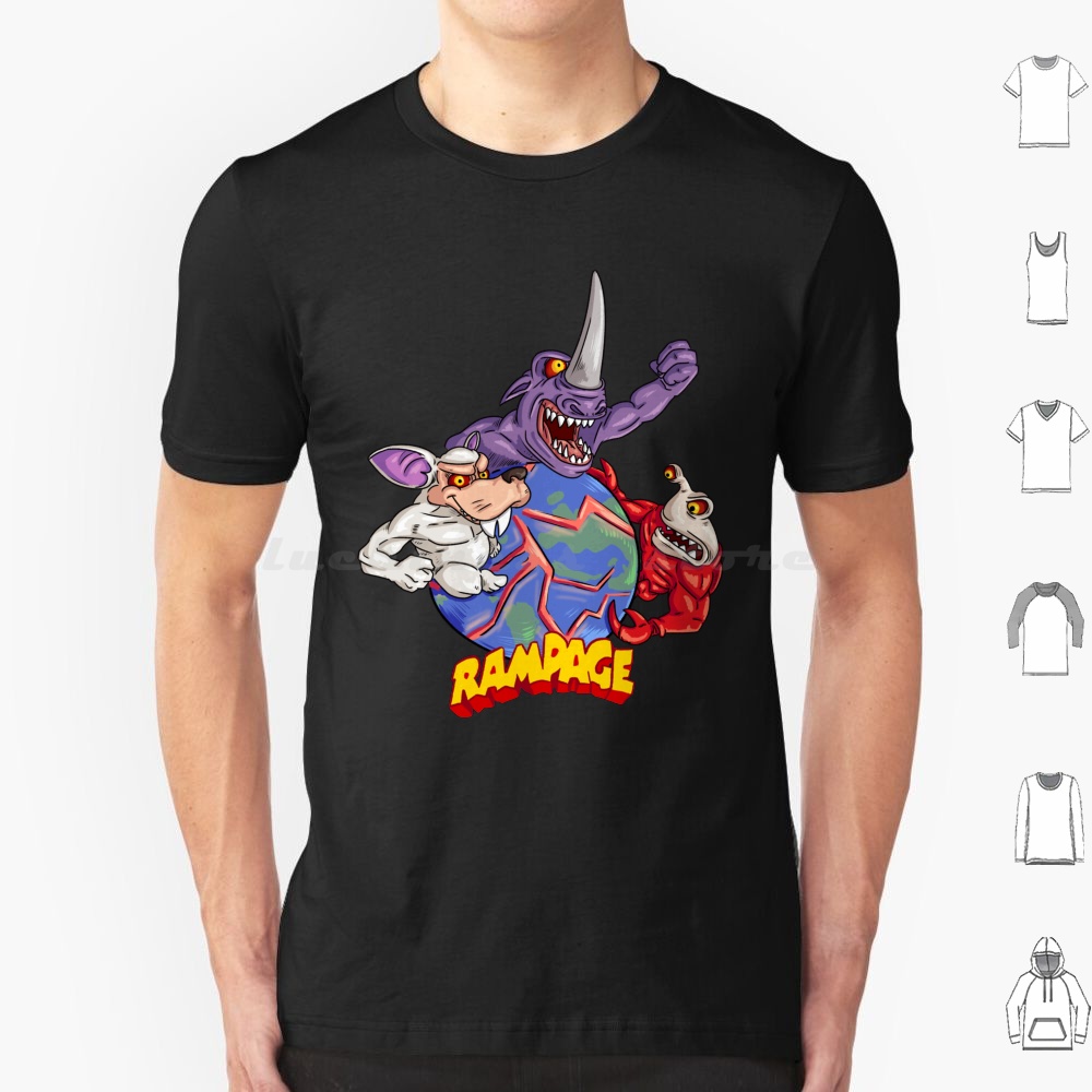 Arcade No - Rampage 2 T Shirt 6xl Cotton