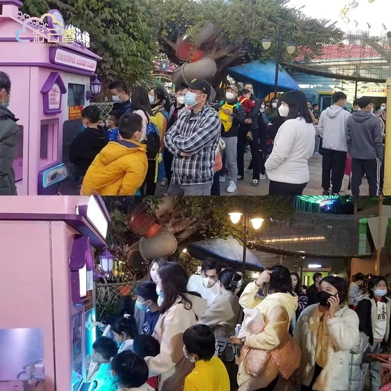 Outdoor Fully Automatic Cotton - Candy Floss Machine 리뷰 및 가격