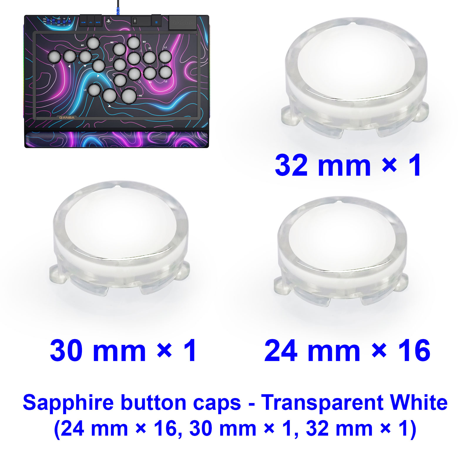 QANBA SAPPHIRE S1 Button Cap A - Joystick Arcade Parts 리뷰 및 가격