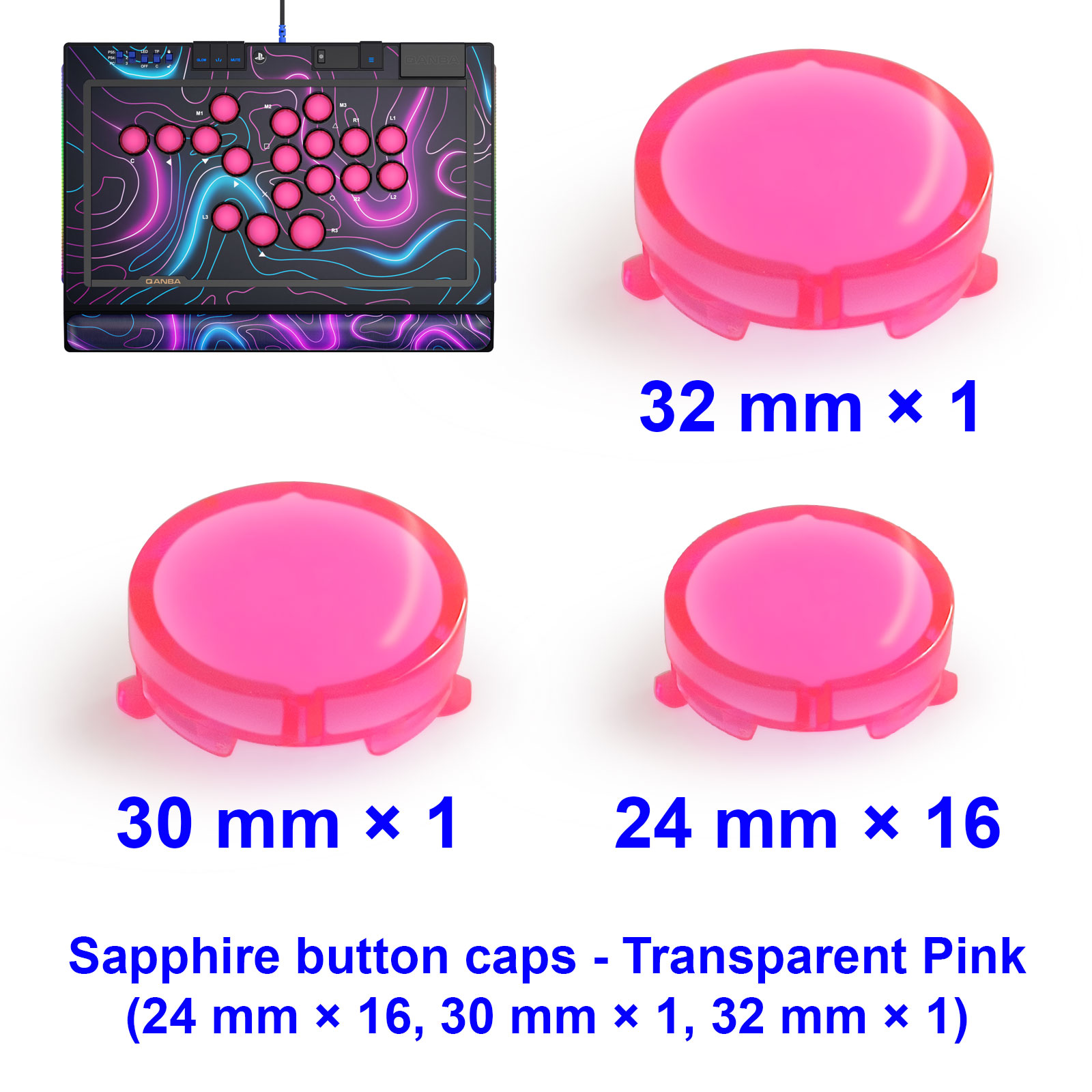 QANBA SAPPHIRE S1 Button Cap A - Joystick Arcade Parts 리뷰 및 가격