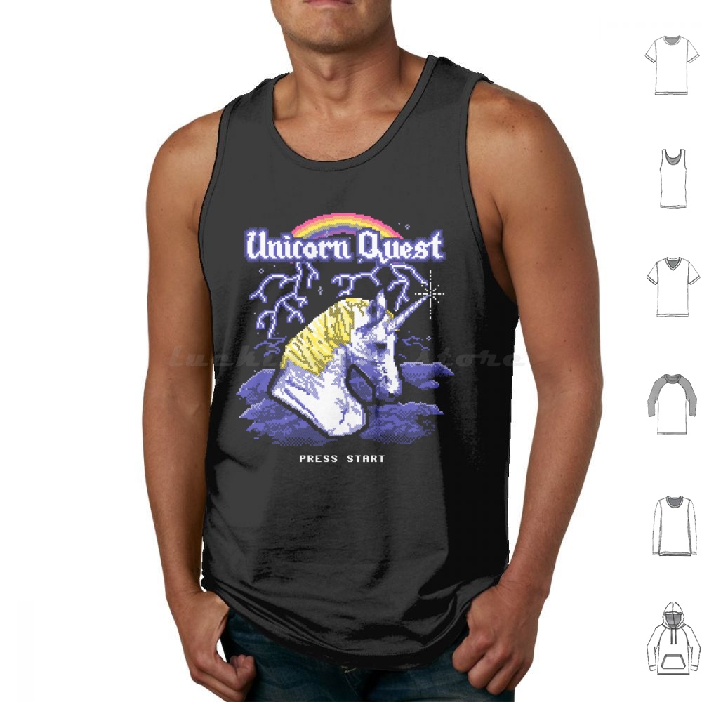 Unicorn Quest Tank Tops Vest S - Arcade Quest 리뷰 및 가격