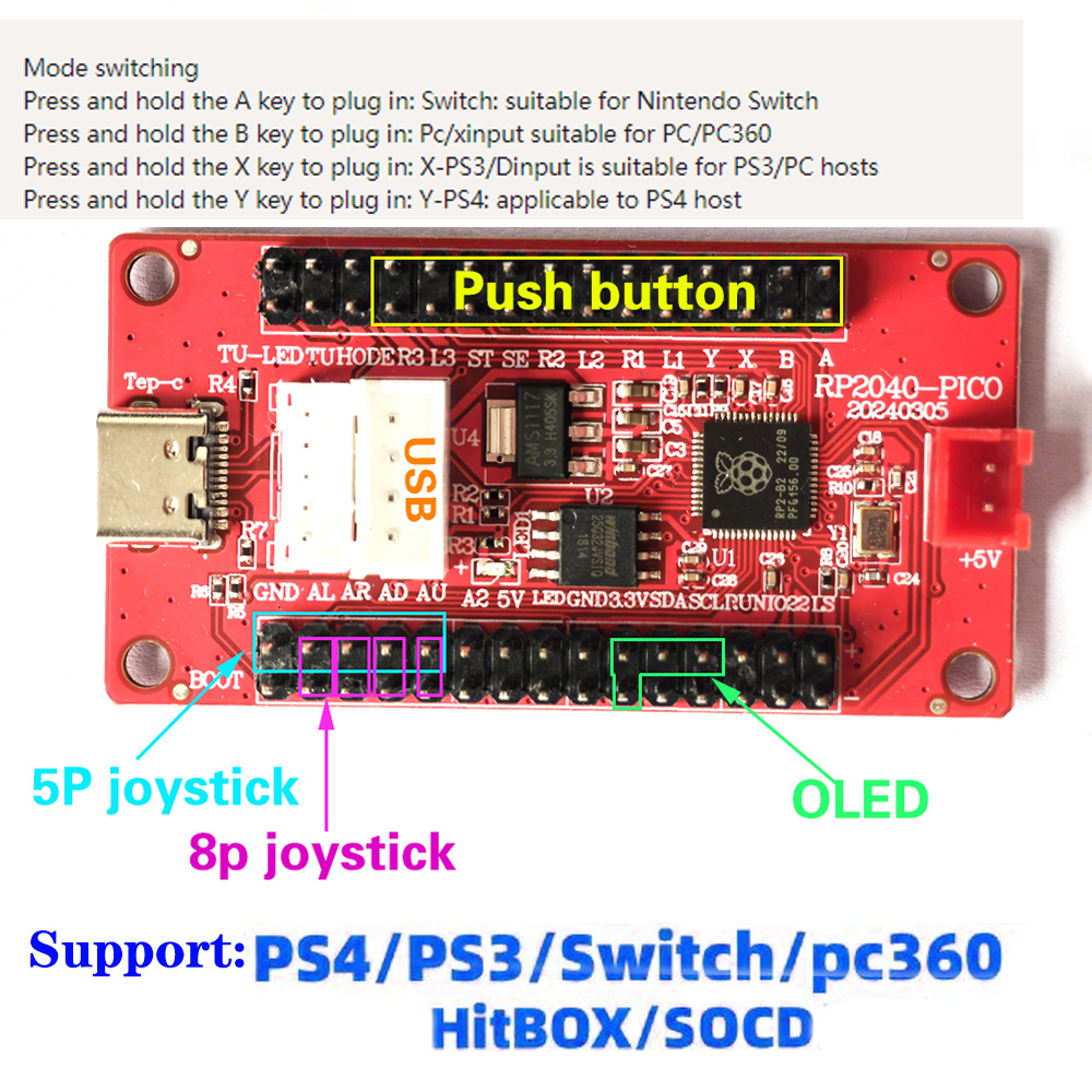 Raspberry Pi Pico Zero Delay U - Joystick Arcade Parts 리뷰 및 가격